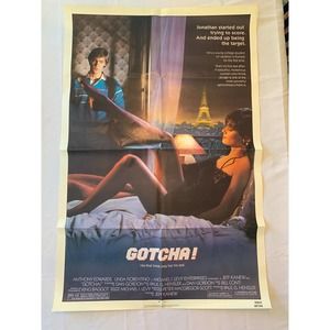 Gotcha Original One Sheet Movie Poster - Folded - 1985- Anthony Edwards